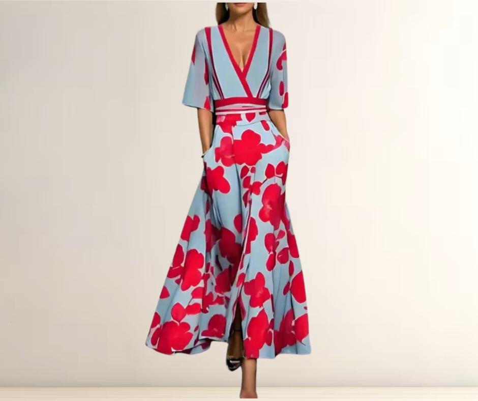 Jagoda – elegancka, lekka sukienka z rękawami