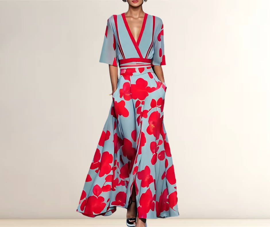 Jagoda – elegancka, lekka sukienka z rękawami