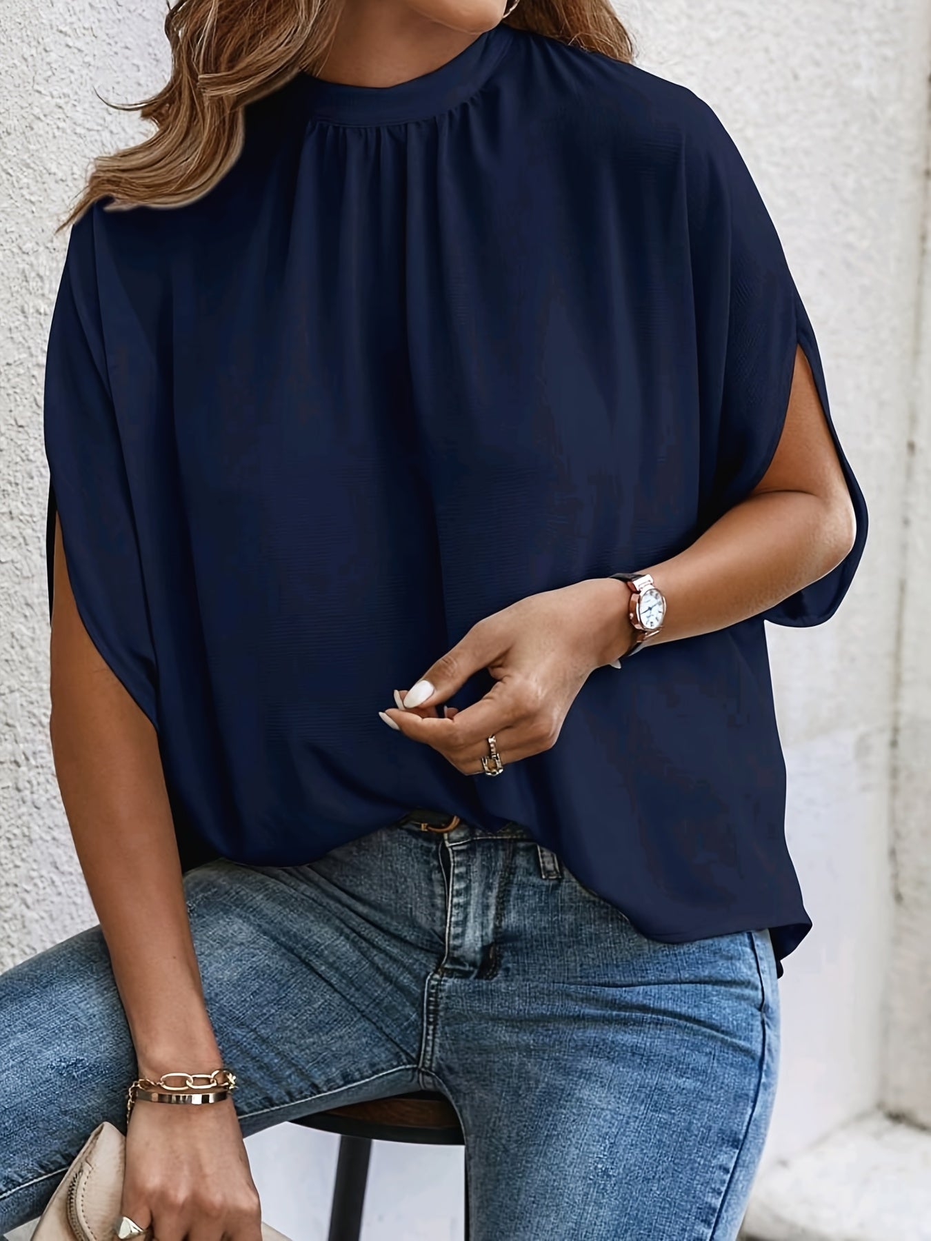 Danuta – Bluzka Z Rękawami Batwing