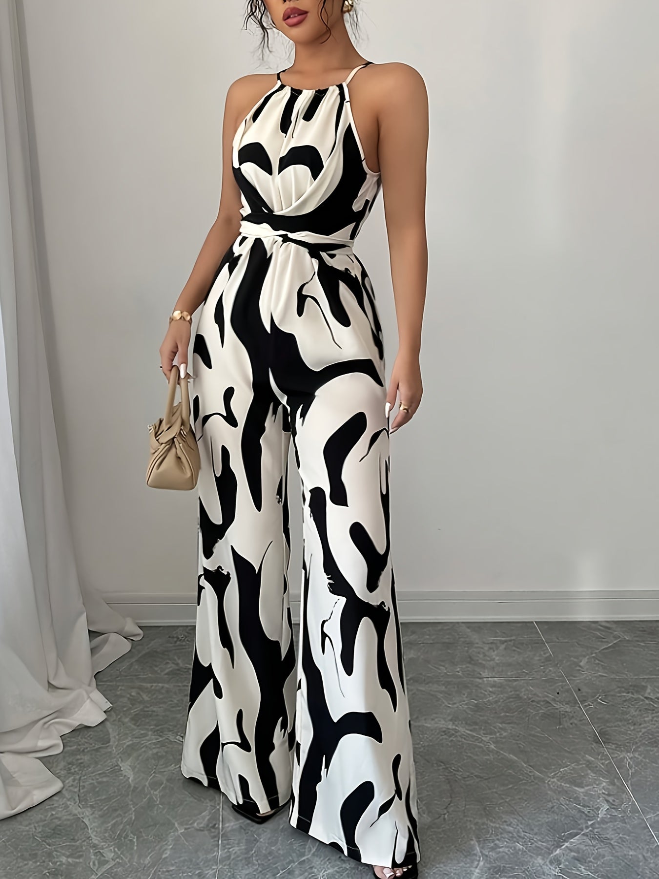 Celina - Kombinezon Płomienny Plus Size