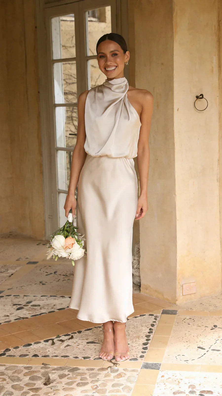Sukienka midi Amara Satin Couture