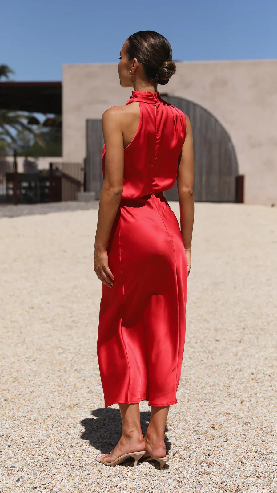 Sukienka midi Amara Satin Couture