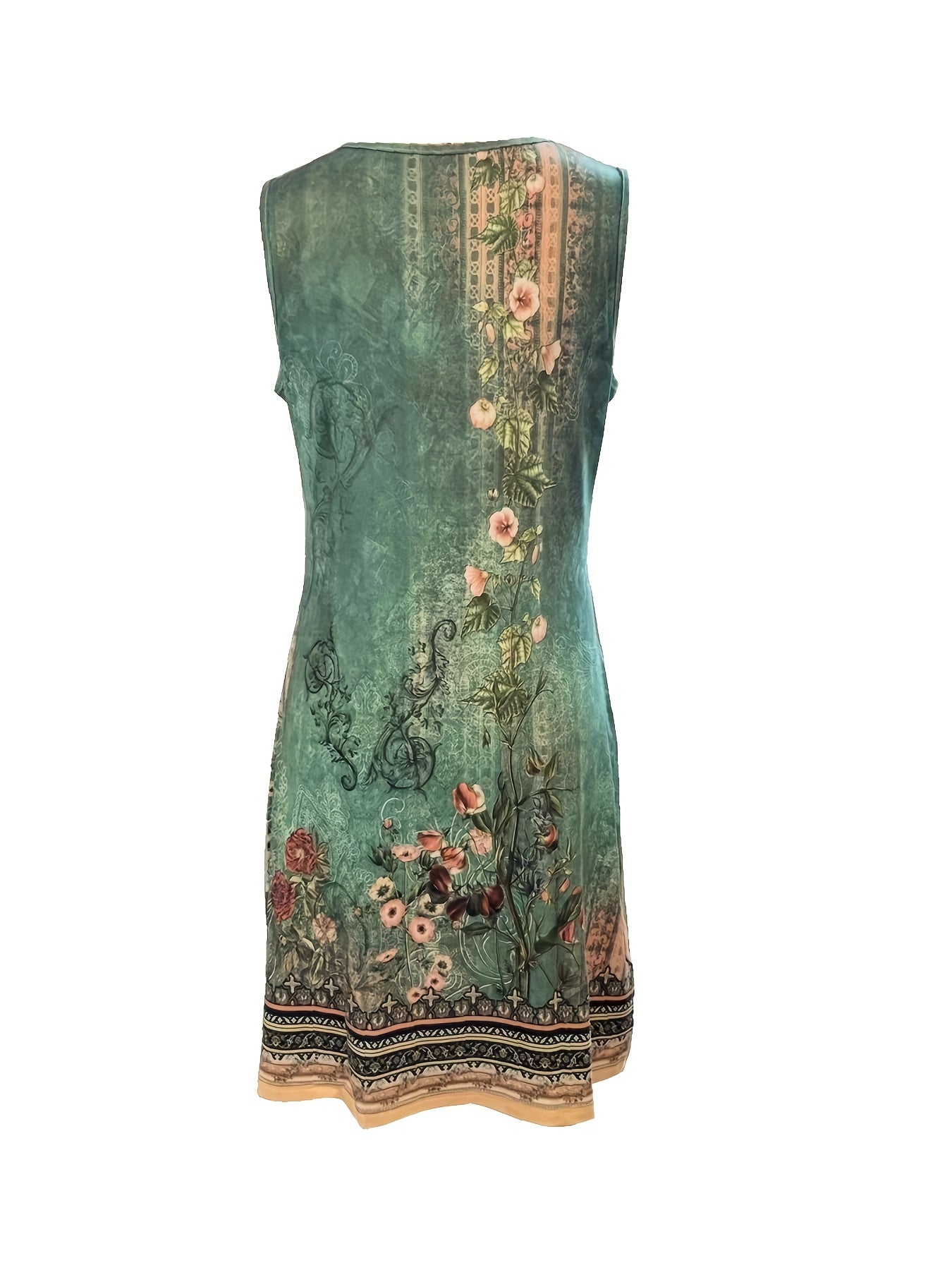 Sukienka maxi Karolina z eleganckim kwiatowym wzorem