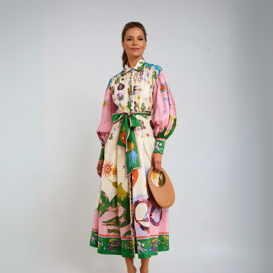 Dorthe™ | Elegancka włoska sukienka maxi