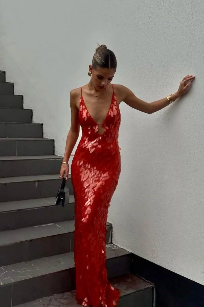 Sukienka maxi Vicky Sequin