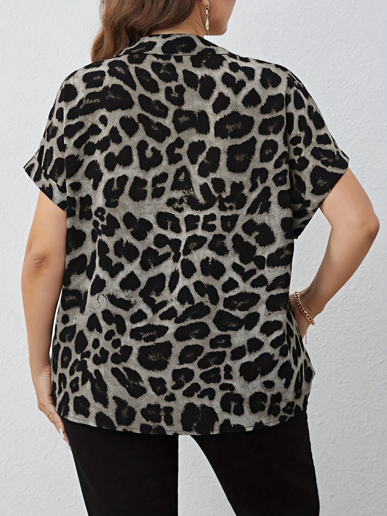 Barbara – Bluzka Plus Size W Lamparcie Wzory