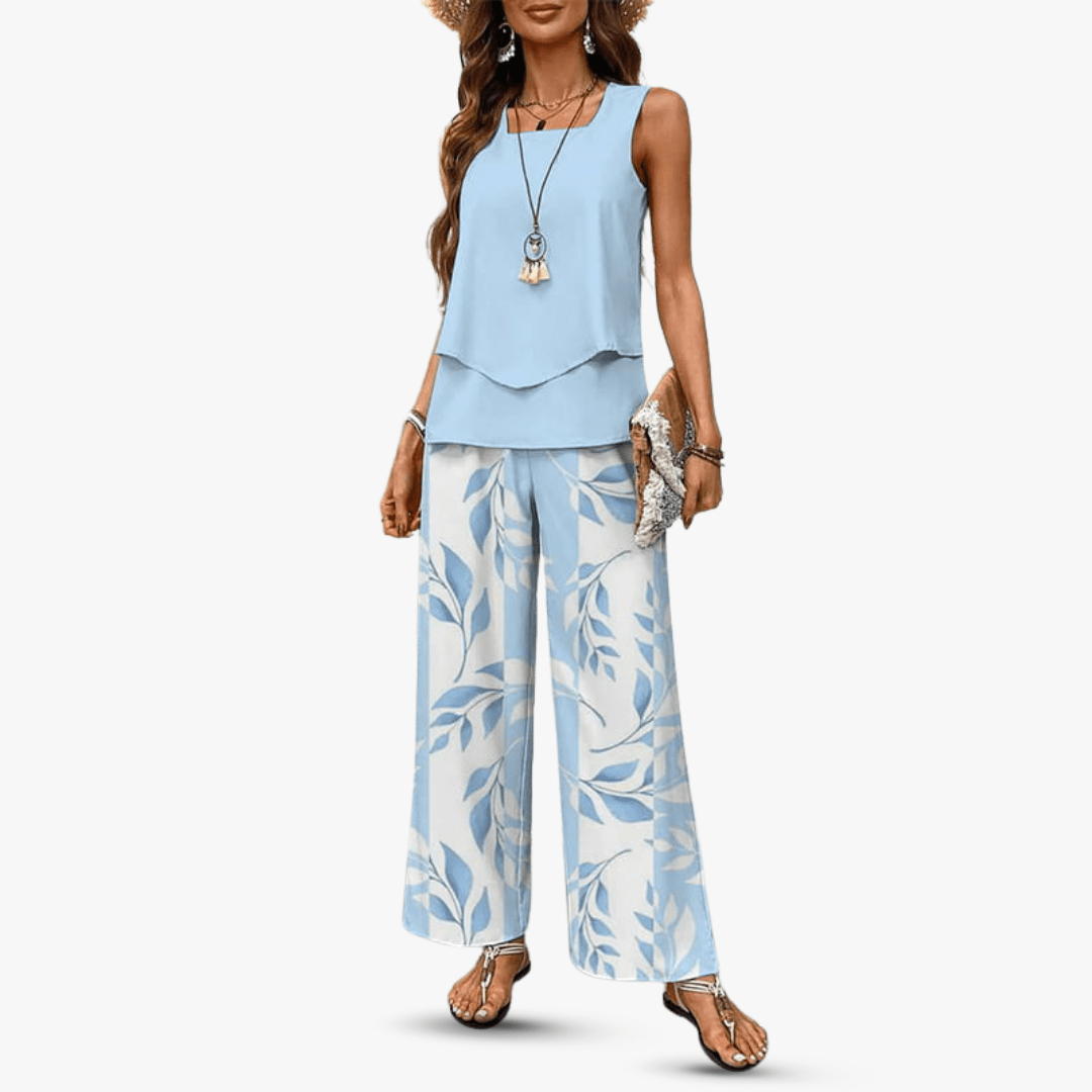 Letni komplet Solène bez rękawów