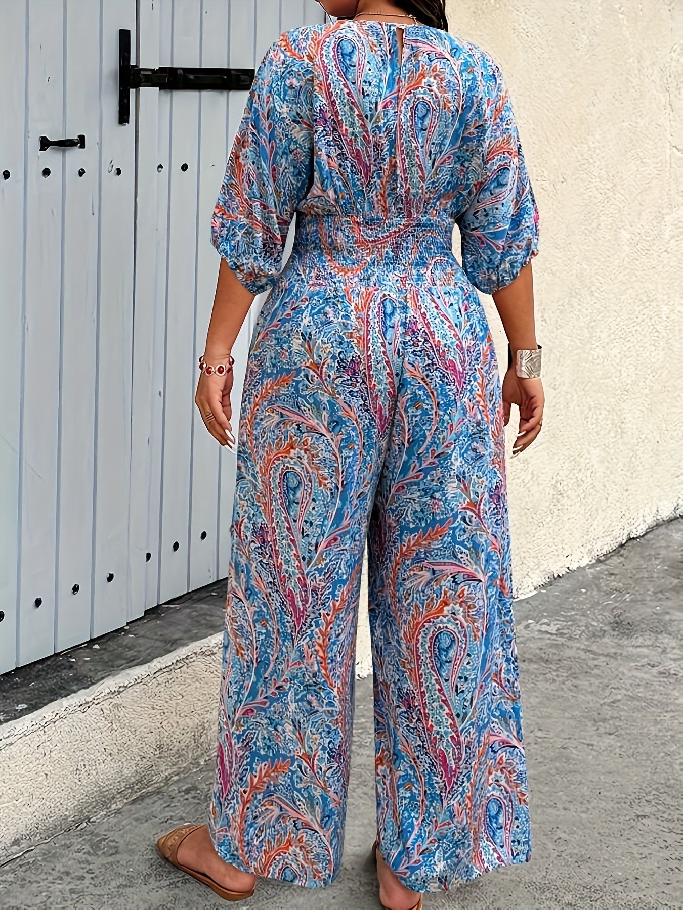 Barbara - Kombinezon Boho z Wiązaniem