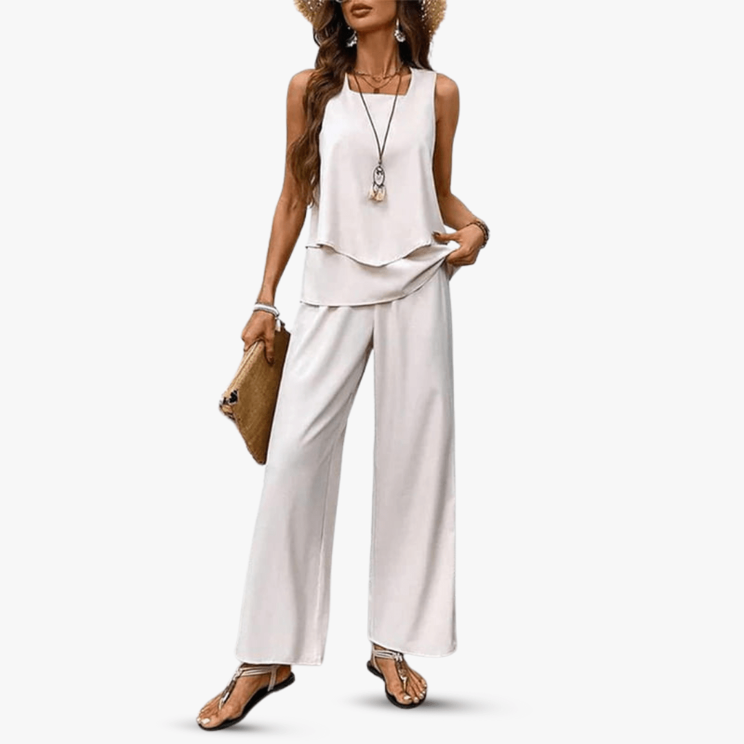 Letni komplet Solène bez rękawów