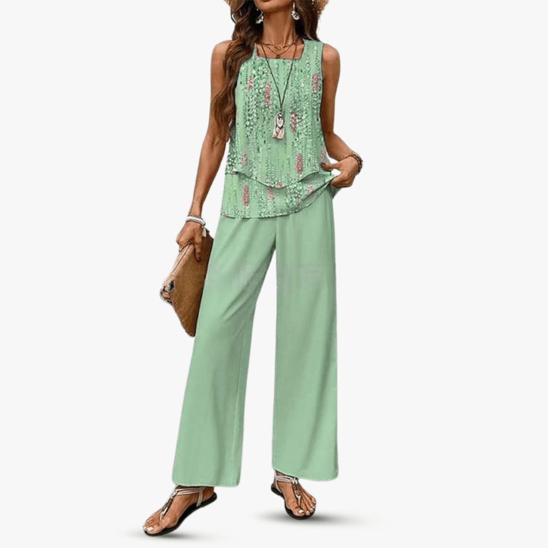 Letni komplet Solène bez rękawów