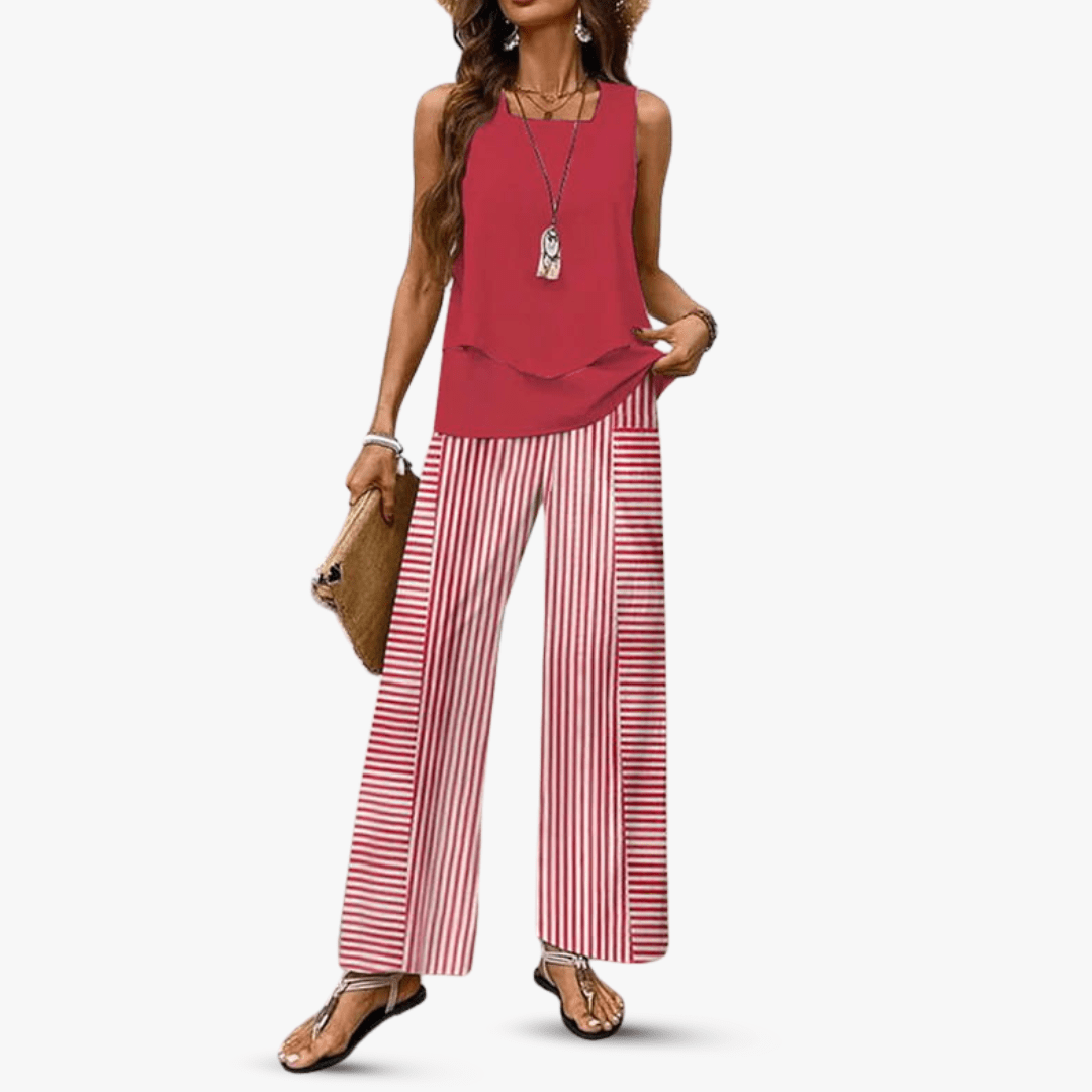 Letni komplet Solène bez rękawów