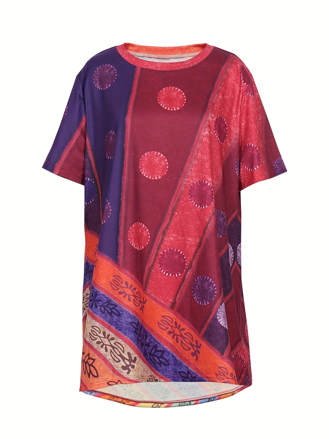 Helena – Plus Size Boho Top Z Kwiatami
