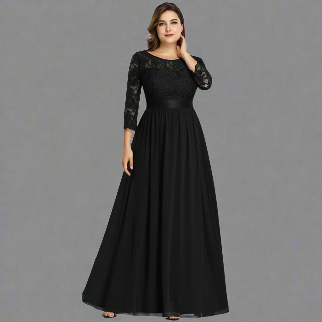 Anneliese | Sukienka z koronki premium dla eleganckich krągłości