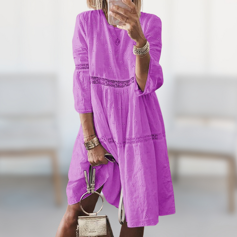 Karolina | Elegancka haftowana sukienka