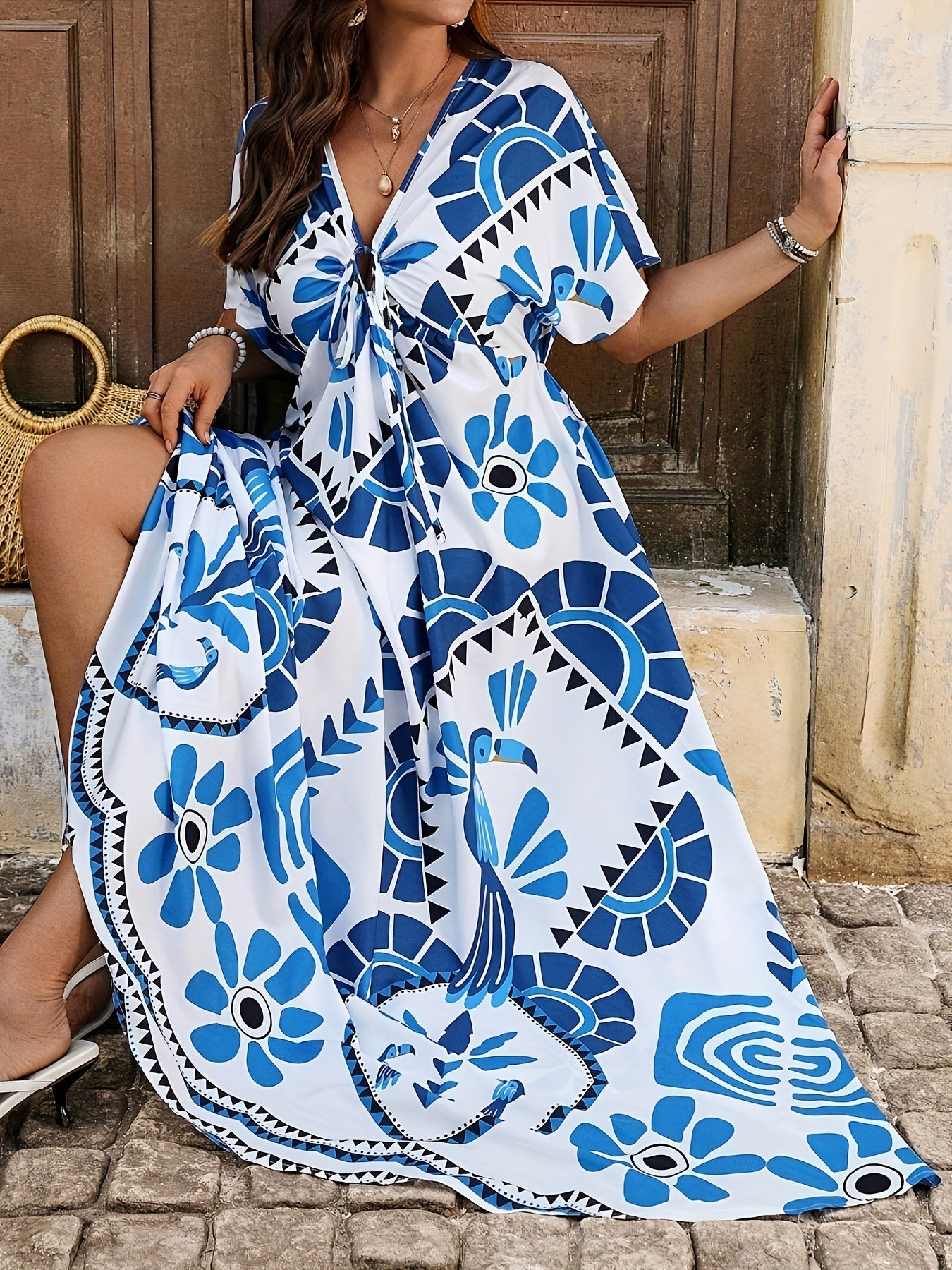 Karina – Sukienka Maxi Z Wiązaniem W Pasie