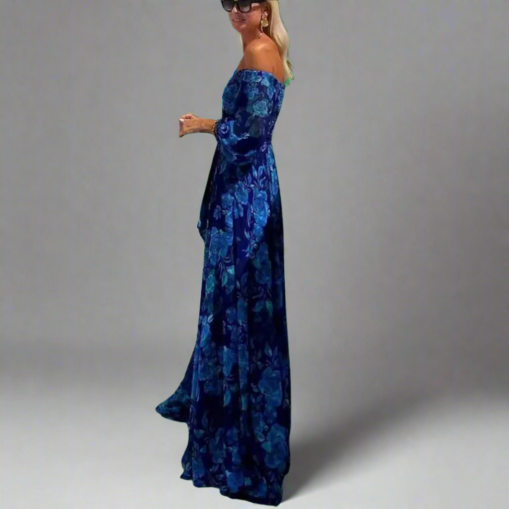 Lieberta | Długa sukienka w kwiaty z urokiem boho