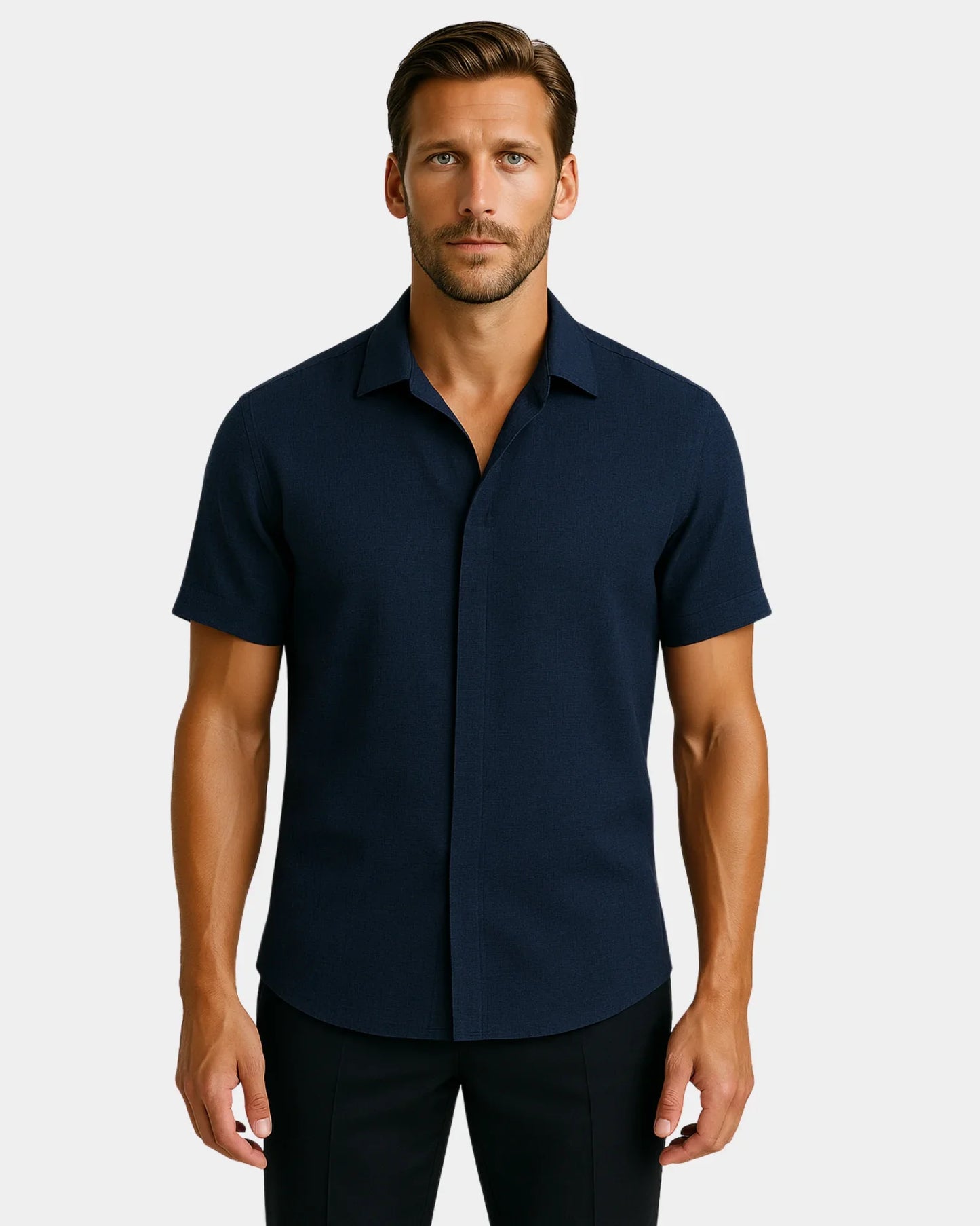 Marek – Lniana Koszula Niebieska