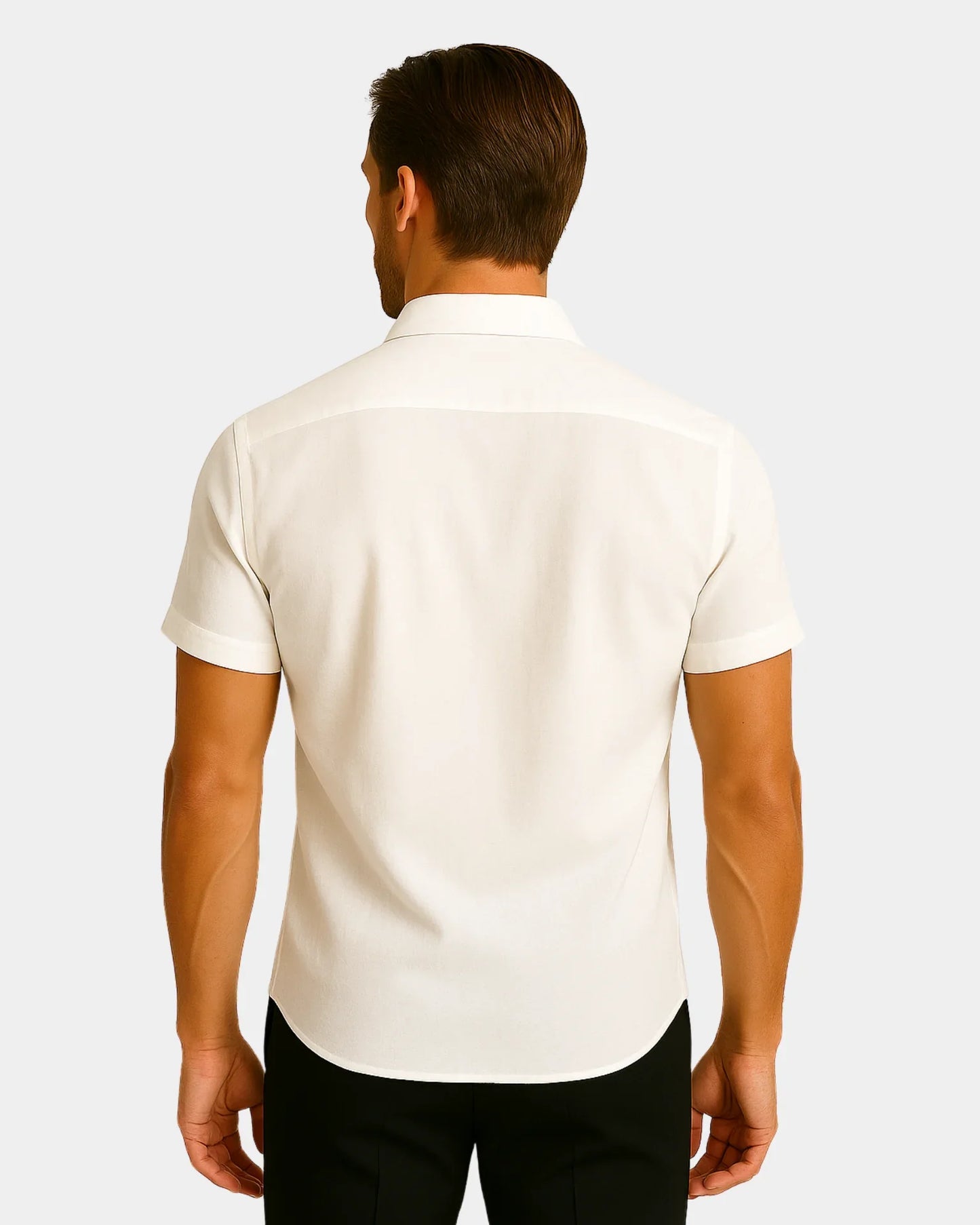 Marek – Biała koszula lniana