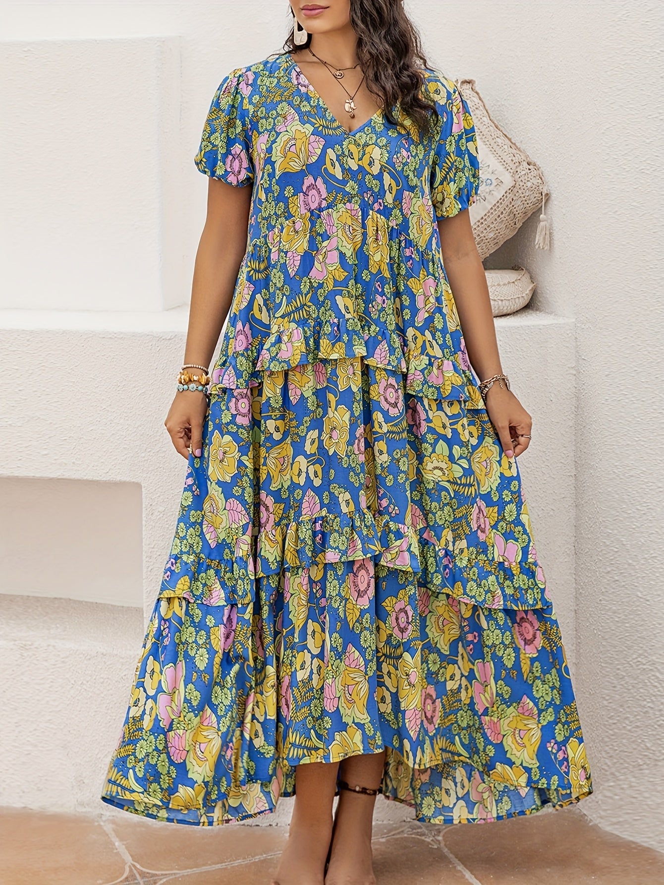 Sabina – Sukienka Boho Z Plisami