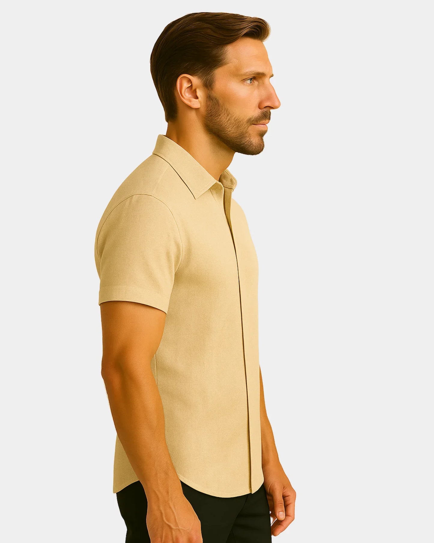 Marek – Koszula lniana khaki