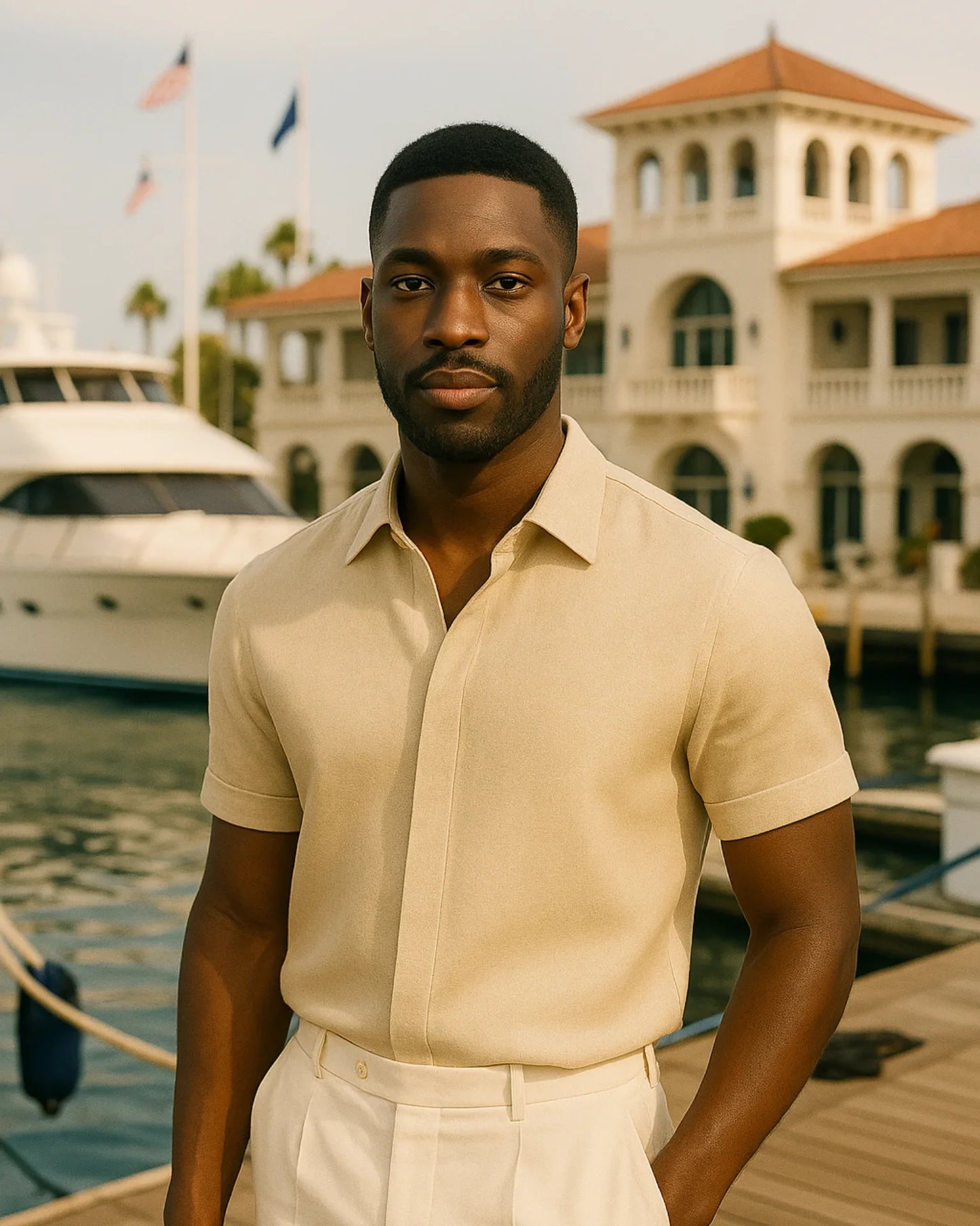 Marek – Koszula lniana khaki