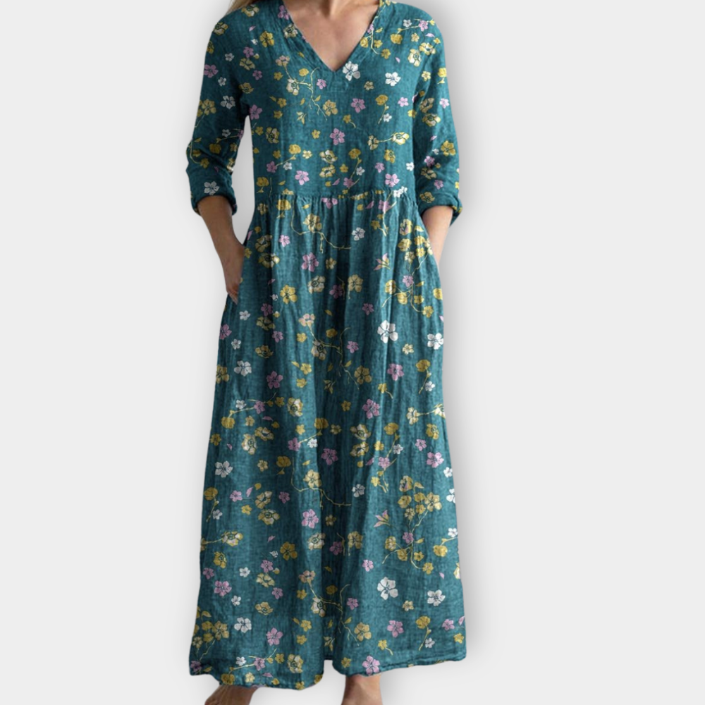 Zinnia | Sukienka maxi w stylu boho wykonana z miękkiej, najwyższej jakości tkaniny