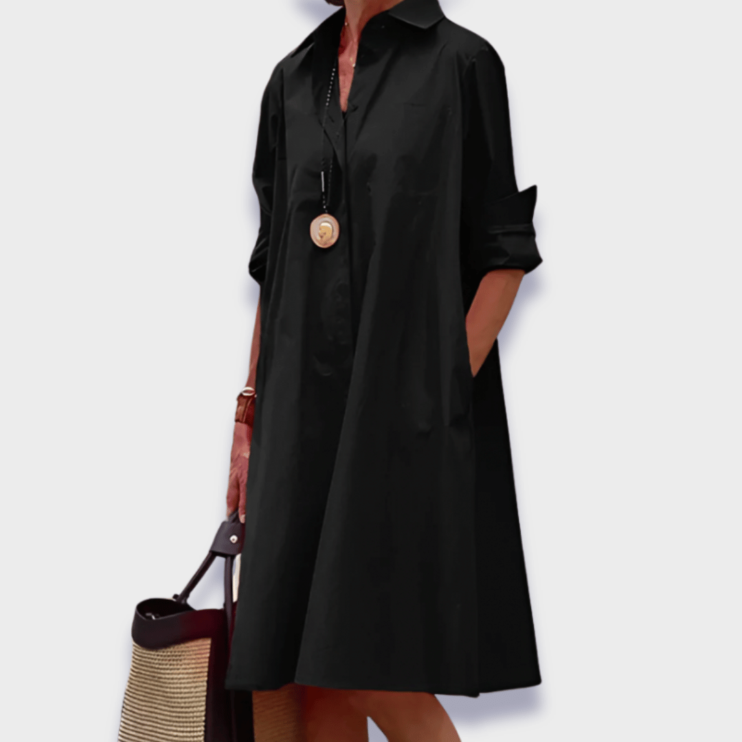 Bettina | Swobodna elegancka sukienka polo