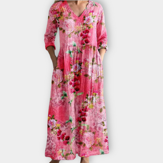 Ysora | Sukienka boho maxi wykonana z miękkiej, najwyższej jakości tkaniny