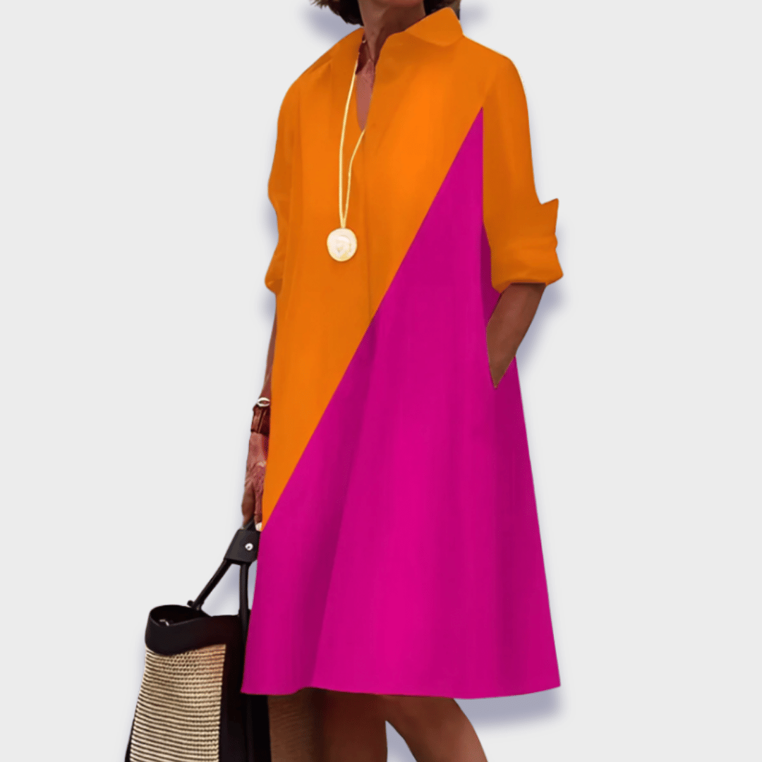 Bettina | Swobodna elegancka sukienka polo
