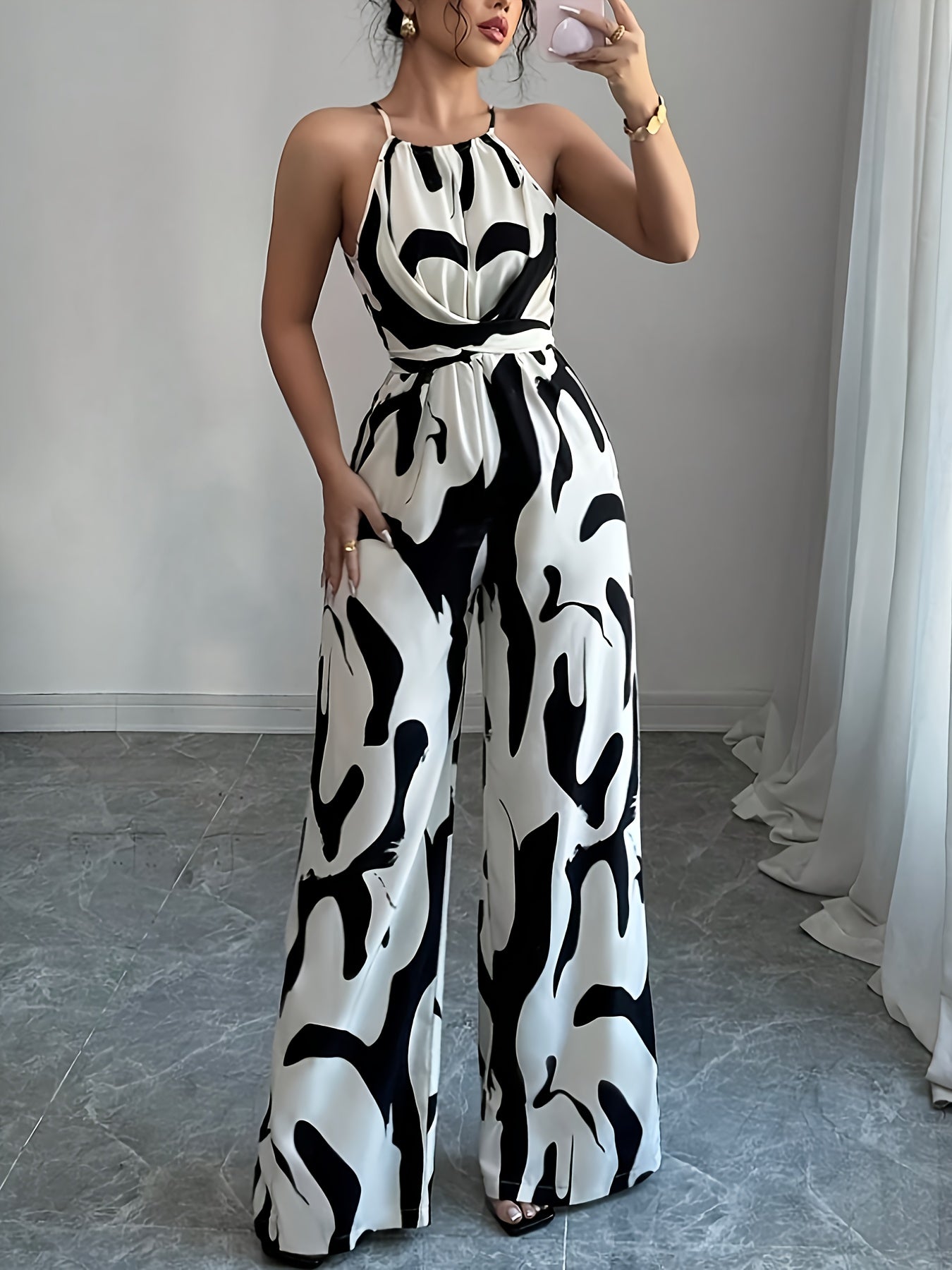 Celina - Kombinezon Płomienny Plus Size