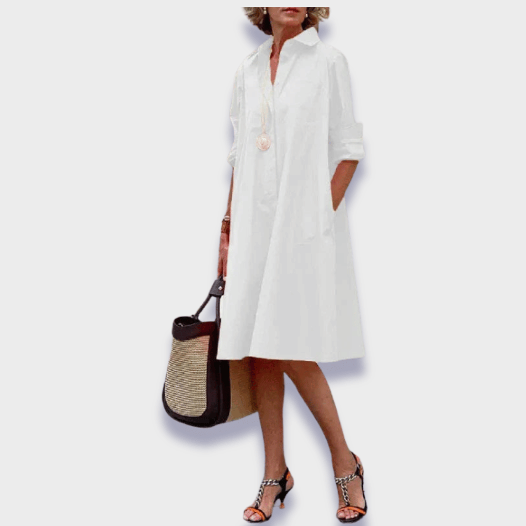 Bettina | Swobodna elegancka sukienka polo