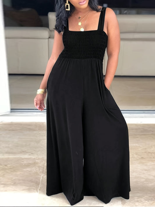 Eliza - Kombinezon Off-Shoulder z Kieszeniami