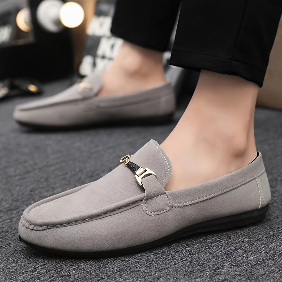 Oskar - Eleganckie Mokasyny z Metalicznym Detalem