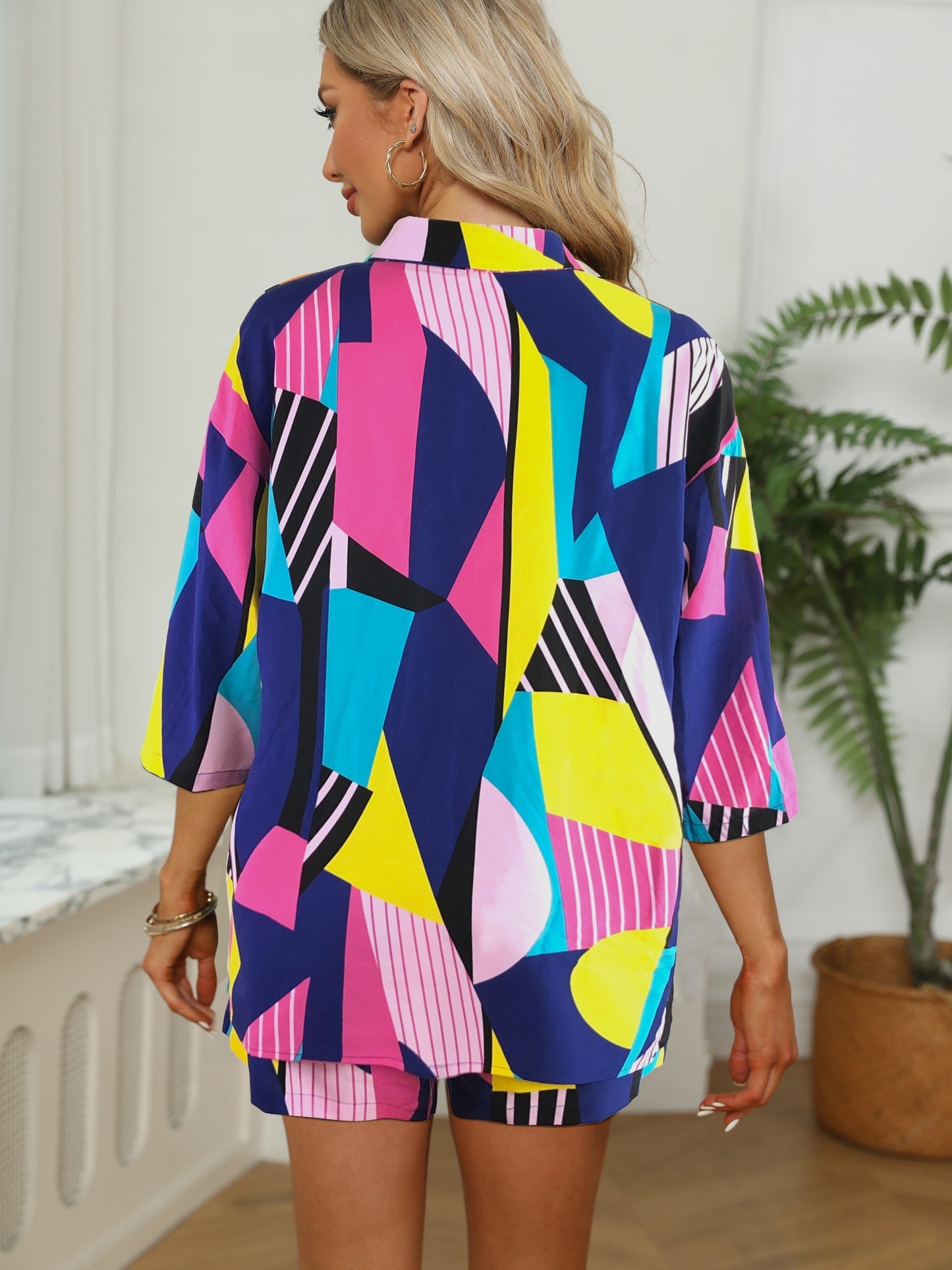 Jadwiga – Kolorowy Zestaw Off-Shoulder
