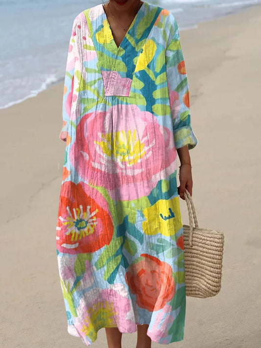 Sukienka maxi w stylu boho – Wyraziste wzory, nieskomplikowana wygoda
