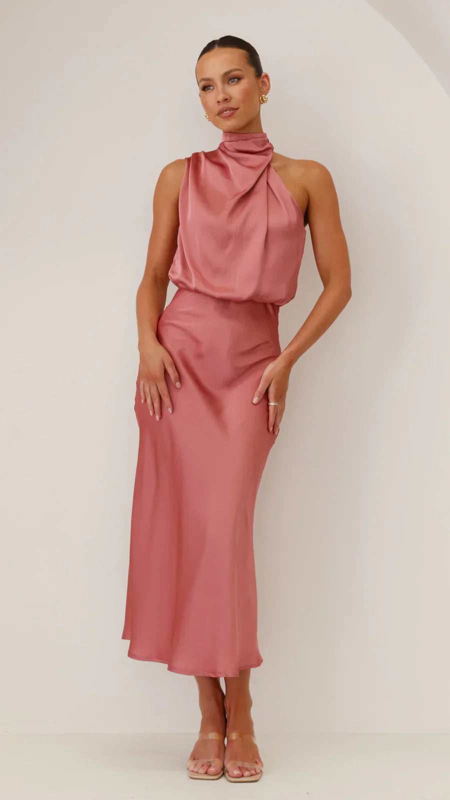Sukienka midi Amara Satin Couture