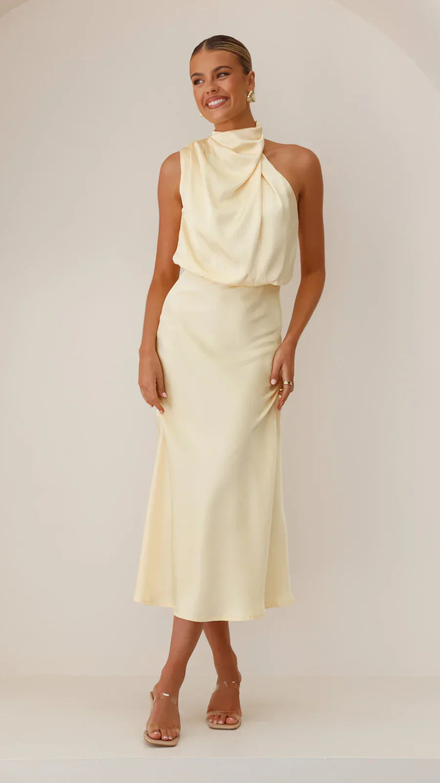 Sukienka midi Amara Satin Couture