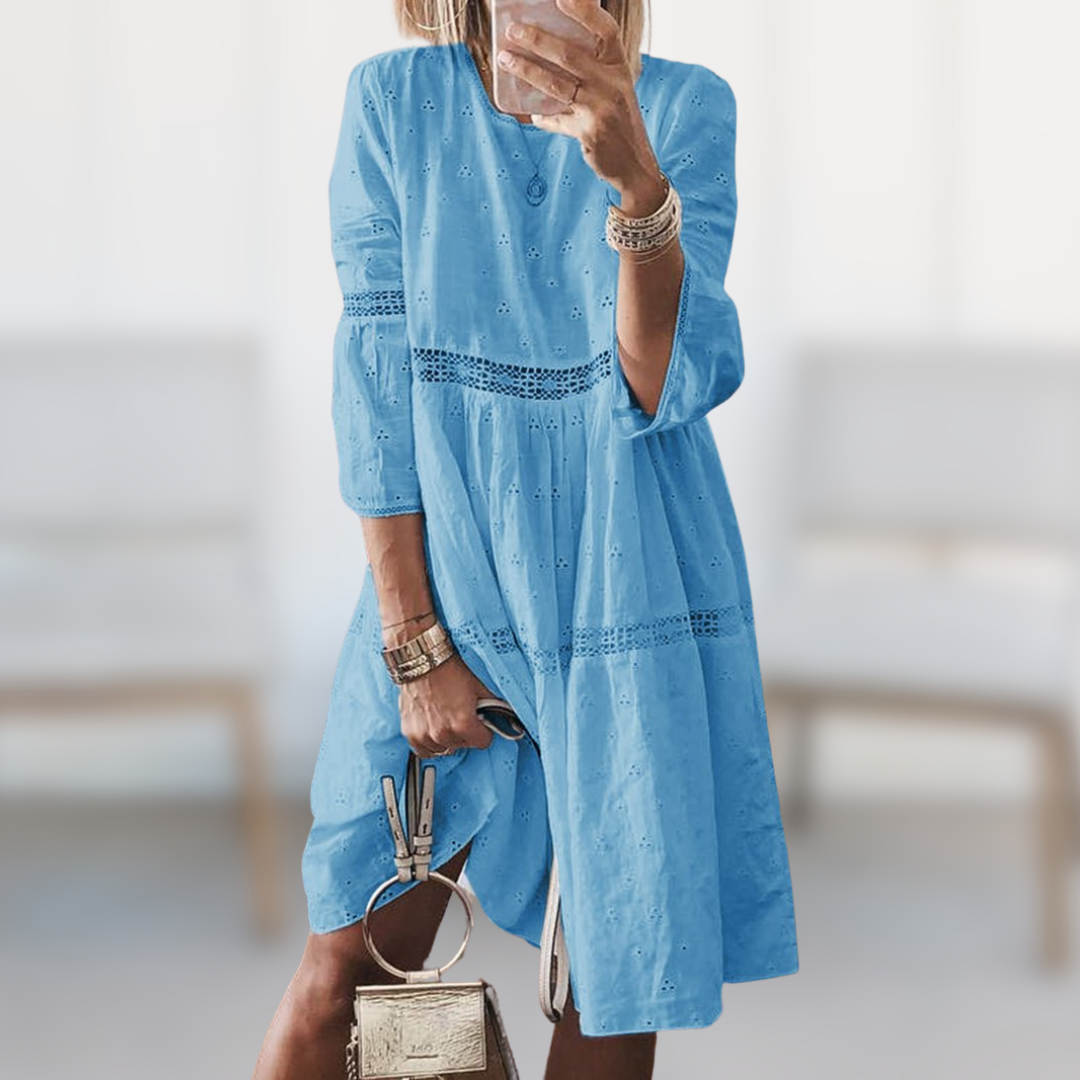 Karolina | Elegancka haftowana sukienka