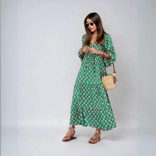 Elin | Sukienka maxi z bawełny boho