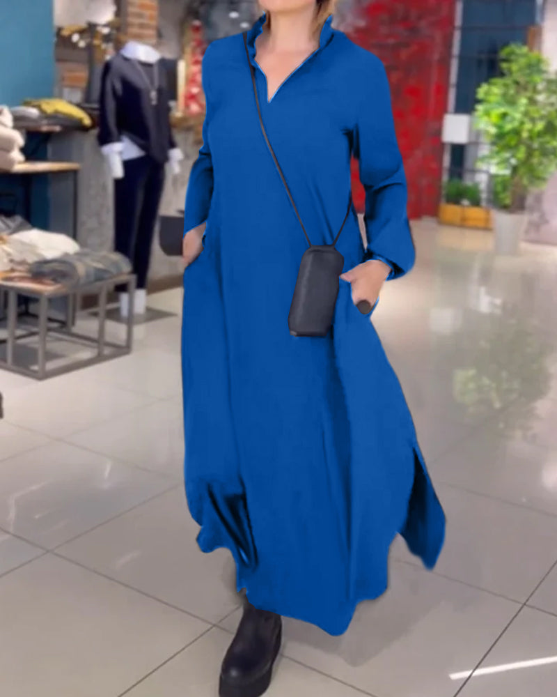 Evia™ | Luźna sukienka maxi z rozRozmiarm