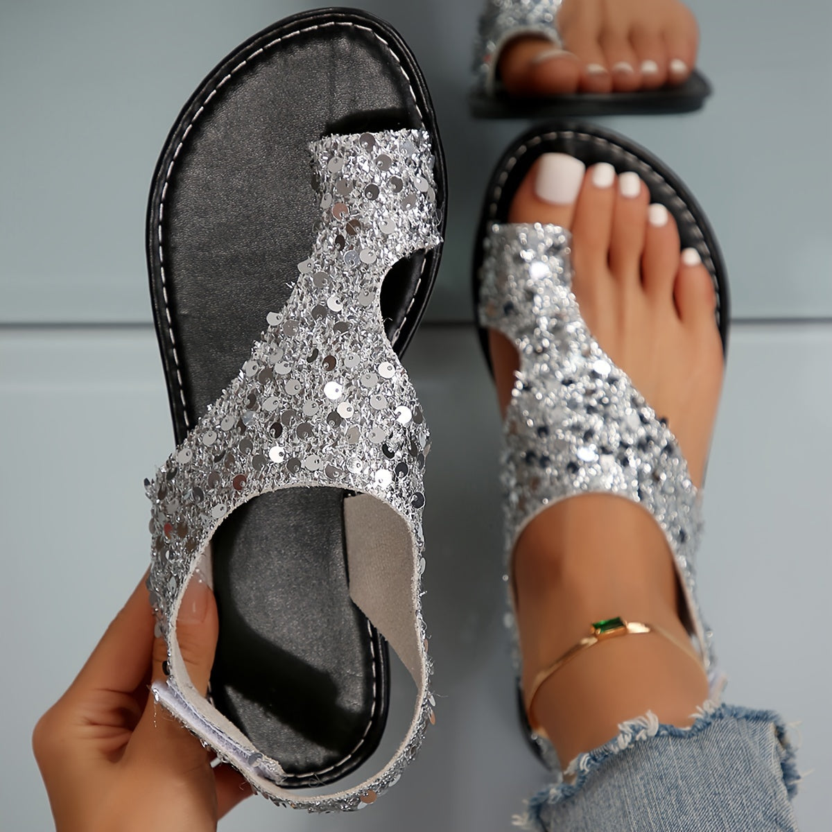 Celina – Eleganckie Czarne Sandały