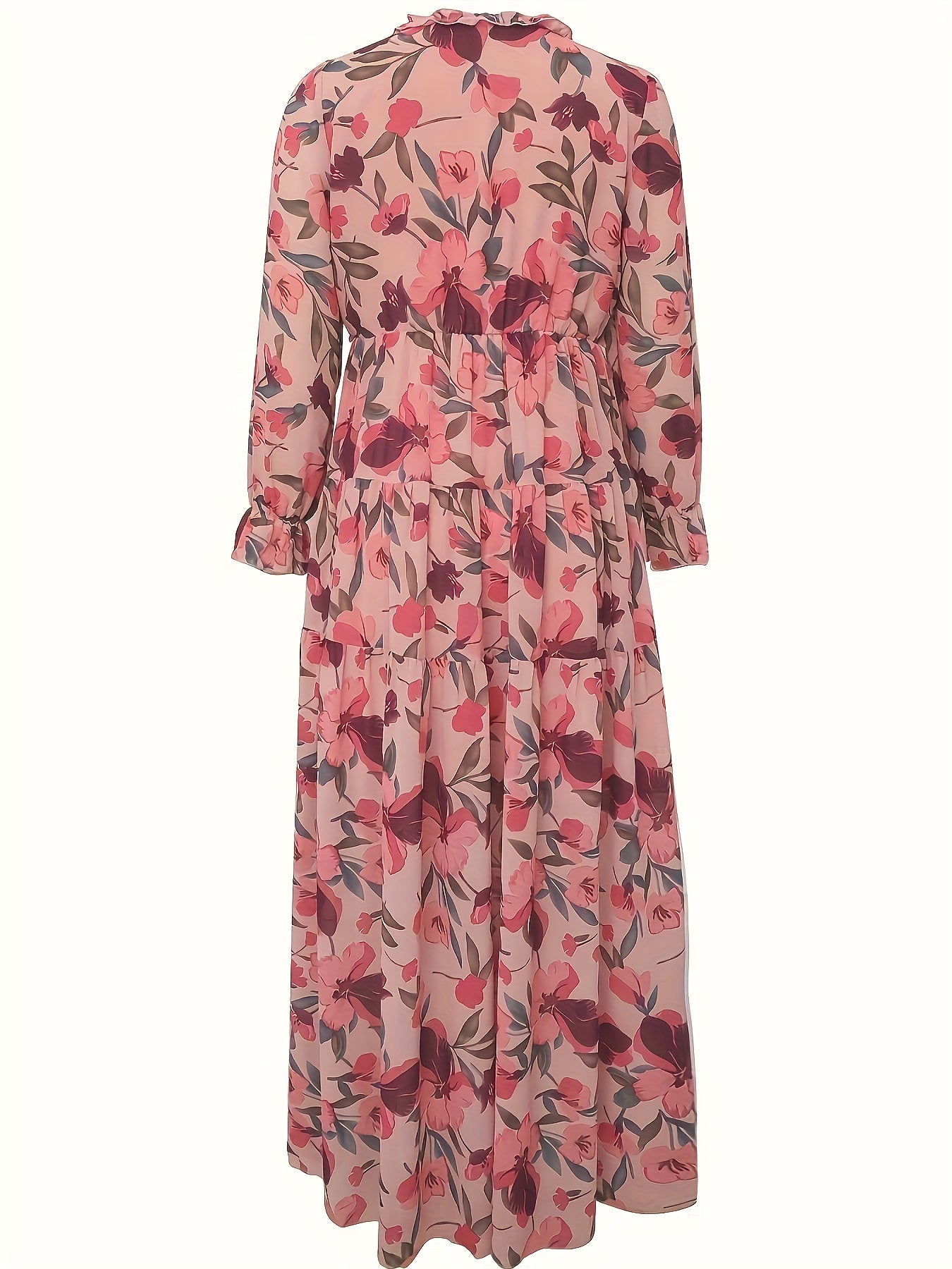 Leokadia – Sukienka Maxi Z Falbanką