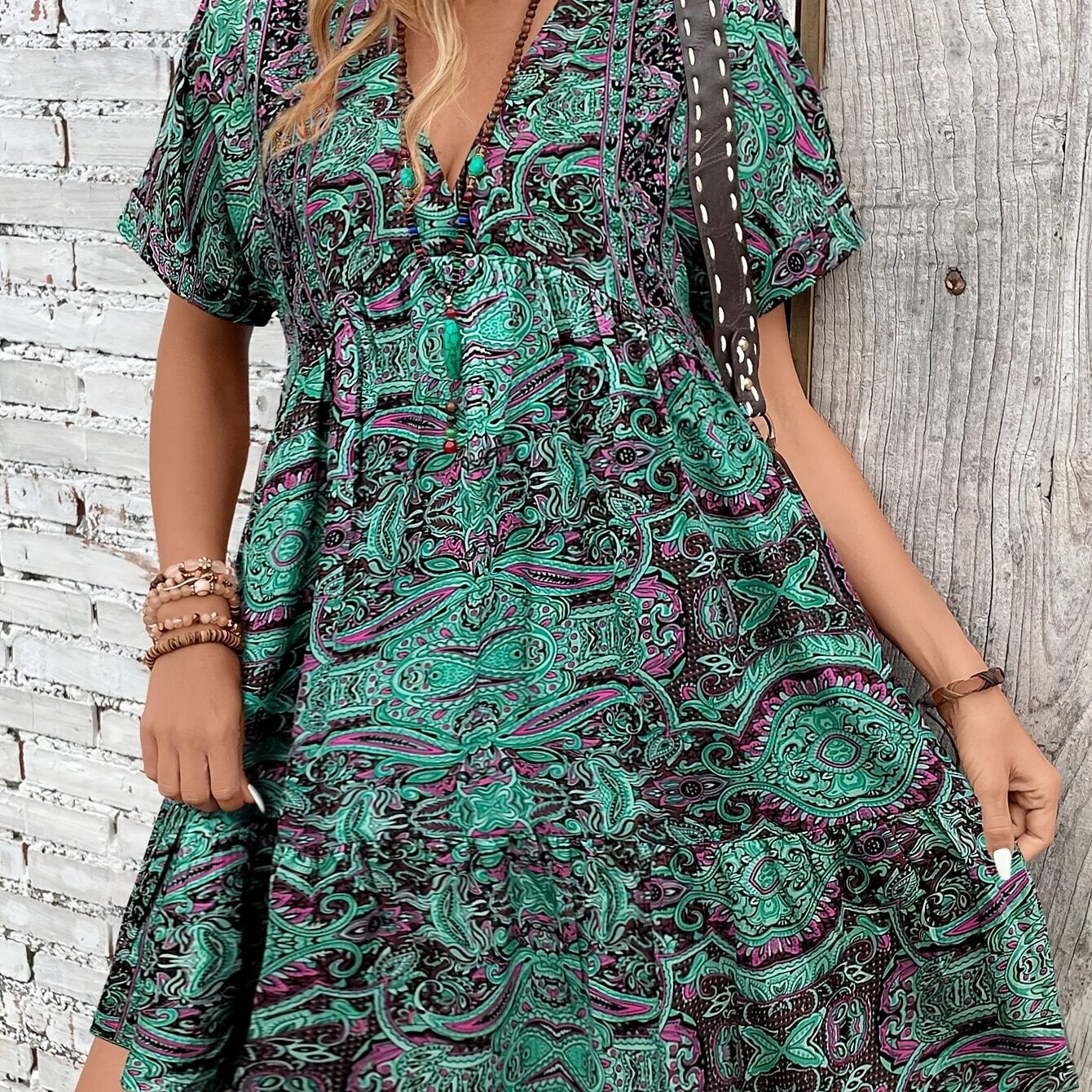 Cecylia – Sukienka Plus Size Z Falbanką