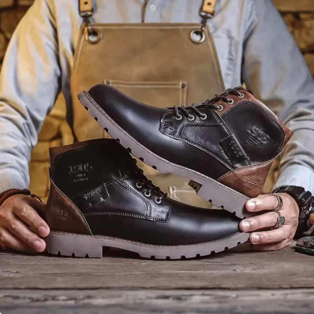 Aaron | Skórzane buty w stylu vintage