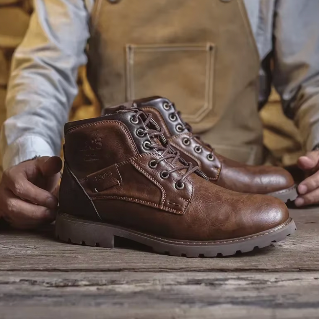 Aaron | Skórzane buty w stylu vintage