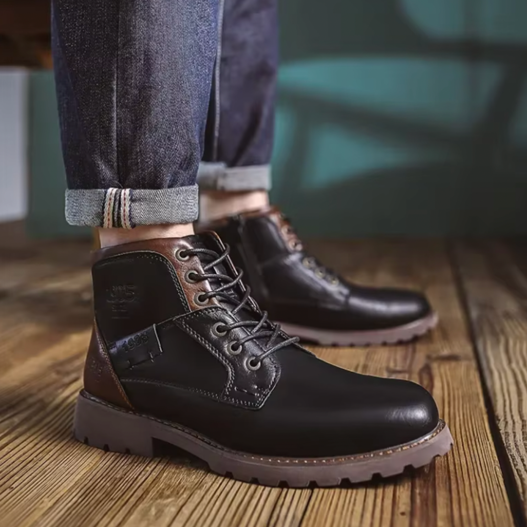 Aaron | Skórzane buty w stylu vintage