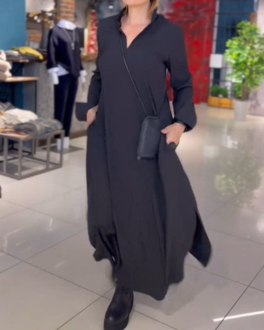 Evia™ | Luźna sukienka maxi z rozRozmiarm