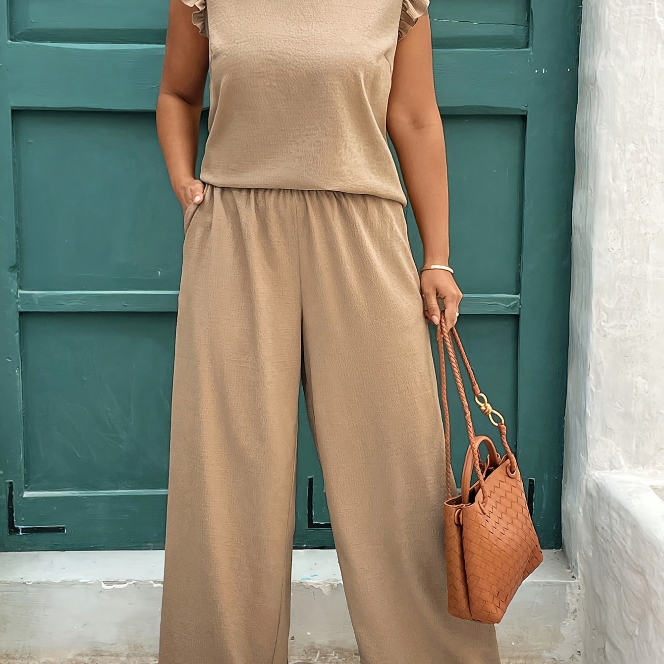 Róża - Khaki Zestaw Plus Size