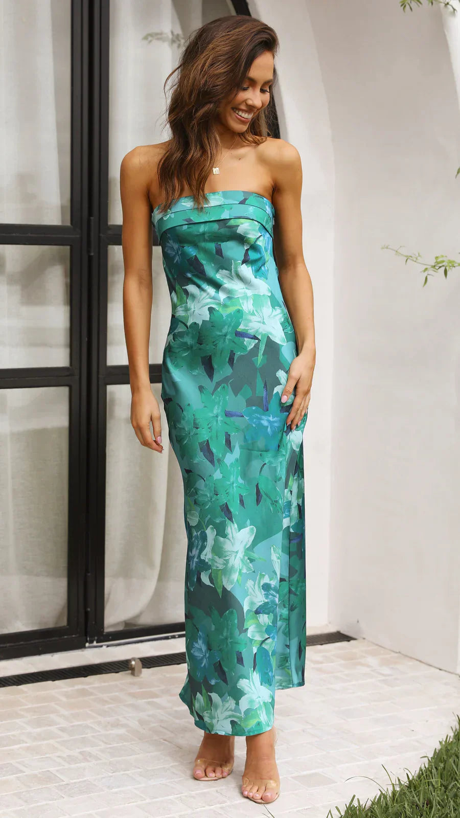 Sukienka maxi Amelia w kwiaty