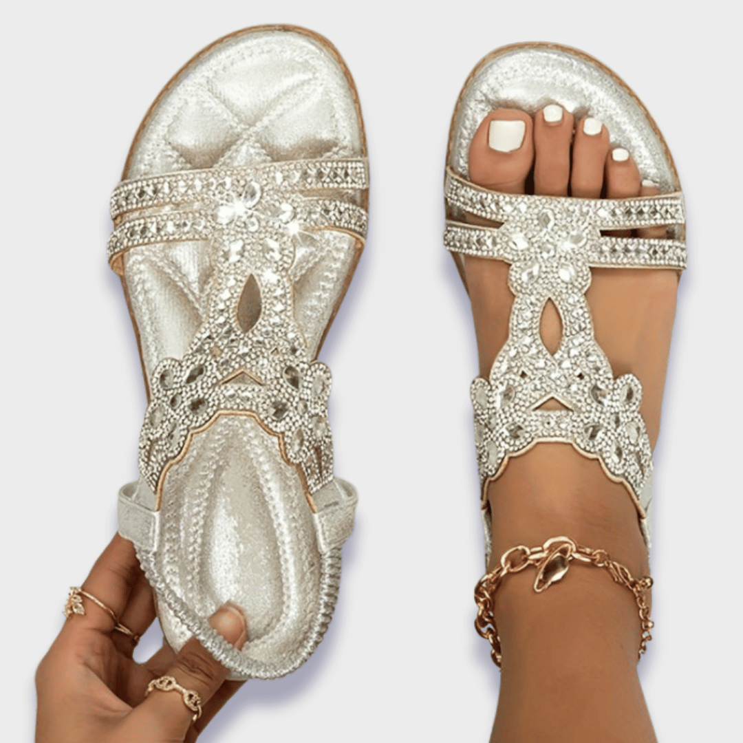 Franziska | Sandały ortopedyczne boho z materiału premium